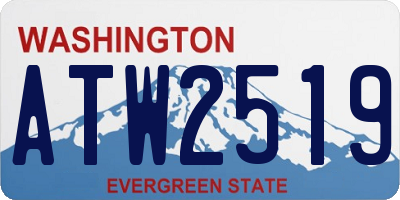 WA license plate ATW2519