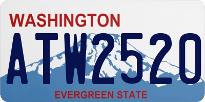 WA license plate ATW2520