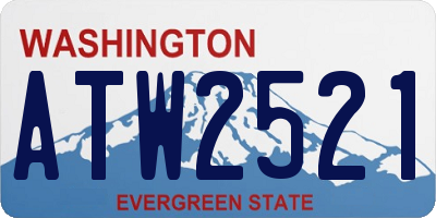 WA license plate ATW2521