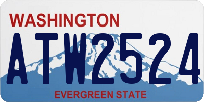 WA license plate ATW2524