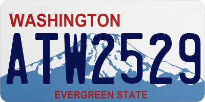 WA license plate ATW2529