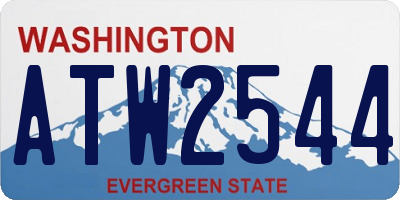 WA license plate ATW2544