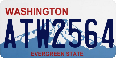 WA license plate ATW2564