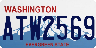 WA license plate ATW2569