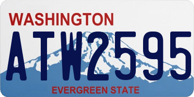 WA license plate ATW2595
