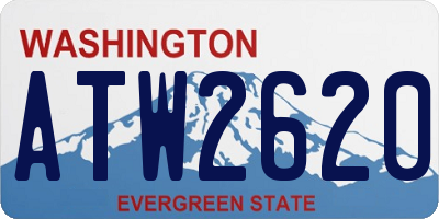 WA license plate ATW2620
