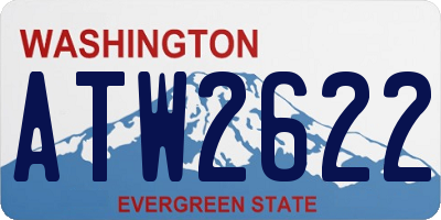WA license plate ATW2622