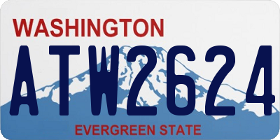 WA license plate ATW2624
