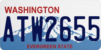 WA license plate ATW2655