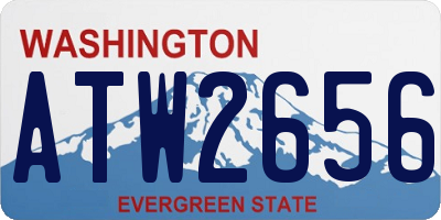 WA license plate ATW2656