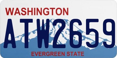 WA license plate ATW2659