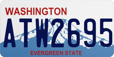 WA license plate ATW2695