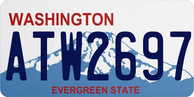 WA license plate ATW2697