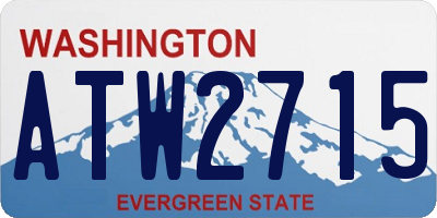 WA license plate ATW2715