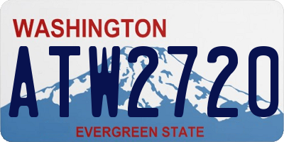 WA license plate ATW2720