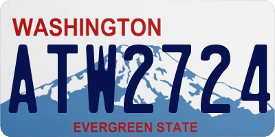 WA license plate ATW2724