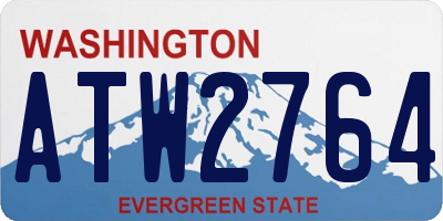 WA license plate ATW2764