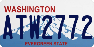 WA license plate ATW2772