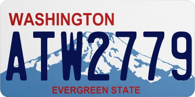 WA license plate ATW2779