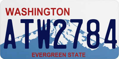 WA license plate ATW2784