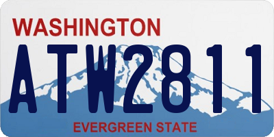 WA license plate ATW2811