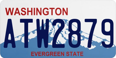WA license plate ATW2879