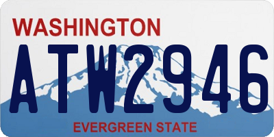 WA license plate ATW2946