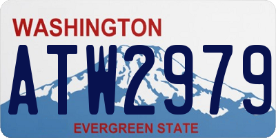 WA license plate ATW2979