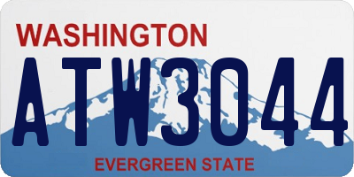 WA license plate ATW3044