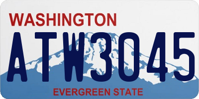WA license plate ATW3045