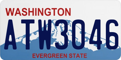 WA license plate ATW3046