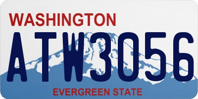 WA license plate ATW3056