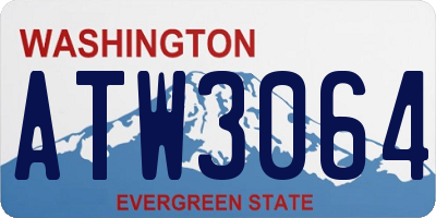 WA license plate ATW3064