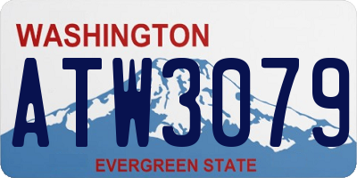 WA license plate ATW3079