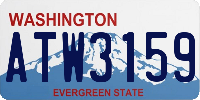 WA license plate ATW3159