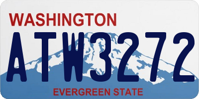 WA license plate ATW3272
