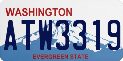 WA license plate ATW3319