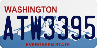 WA license plate ATW3395