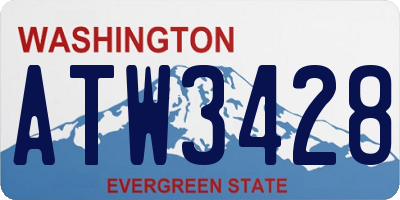 WA license plate ATW3428