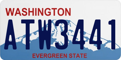 WA license plate ATW3441