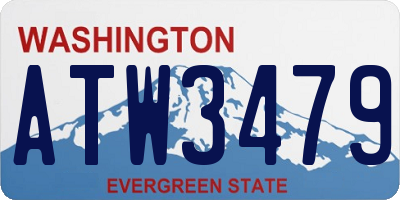 WA license plate ATW3479