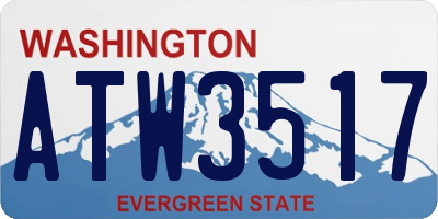 WA license plate ATW3517