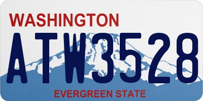 WA license plate ATW3528