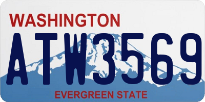 WA license plate ATW3569