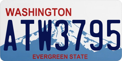 WA license plate ATW3795