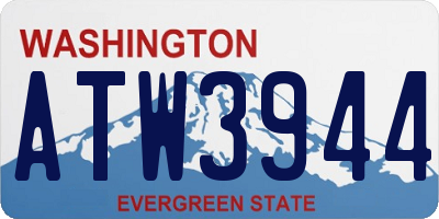 WA license plate ATW3944