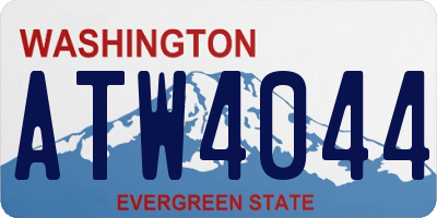 WA license plate ATW4044