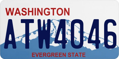 WA license plate ATW4046
