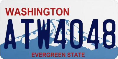 WA license plate ATW4048