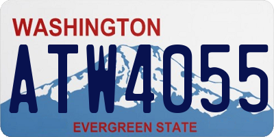 WA license plate ATW4055